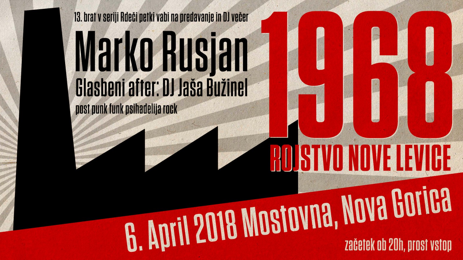 Marko Rusjan - 1968: Rojstvo nove levice z glasbenim afterjem