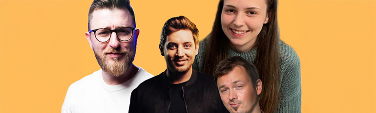Stand-up večer: Gašper Bergant, Tin Vodopivec, Marko Žerjal, Lana Kolar